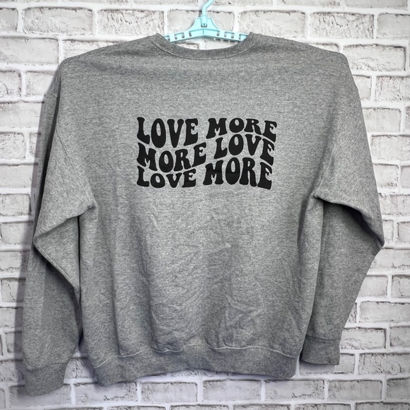 ❤️|•ELISE AND CLOTHING•| 'Love More More Love Love More' Sweatshirt - Picture 5 of 6